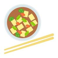 Miso Soup Concepts vector