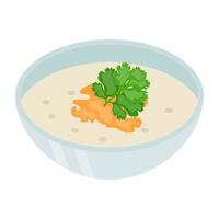 Creamy Vegetable Soup vector