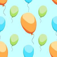 Seamless pattern with colorful balloons. Vector illustration