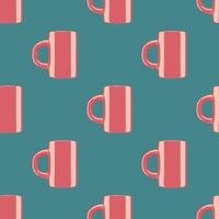 Seamless pattern with coffee cup. Vector illustration
