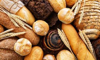 Assortment of baked bread photo