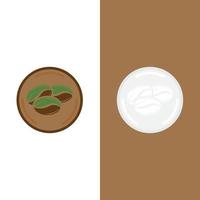 vector de icono de grano de café