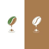 coffee bean icon vector