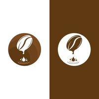 coffee bean icon vector