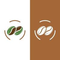 vector de icono de grano de café