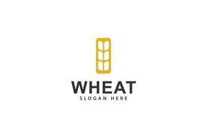 Wheat logo template design vector, icon illustration vector