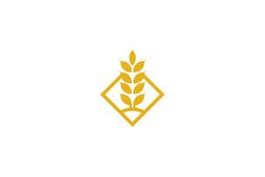 Wheat logo template design vector, icon illustration vector