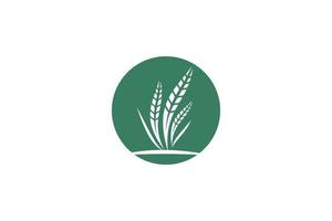 Wheat logo template design vector, icon illustration vector