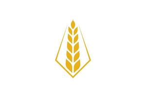 Wheat logo template design vector, icon illustration vector