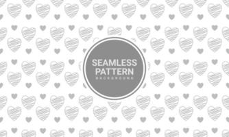 love doodle seamless pattern on simple white background printable on paper for poster, banner for website vector