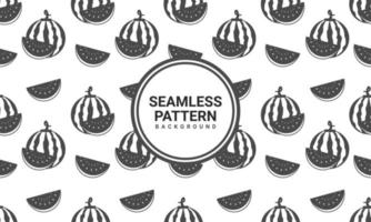 Watermelon fruit doodle pattern on luxury white background made in vector. Can be used for clothing textiles or can be printed on paper. seamless pattern vector