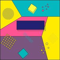 Memphis design. Abstract art background. Geometric background vector