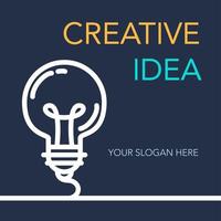 Creative Success Idea Banner vector