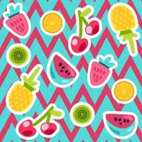 Summer Fruits Patterns vector