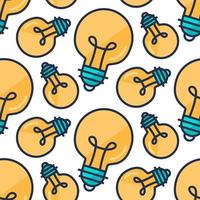 Lamp Bulb Pattern vector