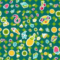 Vector Tropical Summer Seamless Pattern