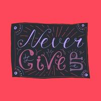 Motivation and Dream Lettering Concept vector