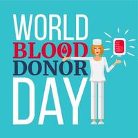 dia mundial del donante de sangre vector