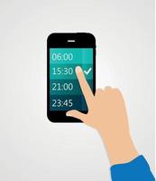 Alarm for Different Electronic Devices Concept. Vector Illustrat