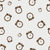 clock alarm icon vector illustration seamless pattern backgroumd