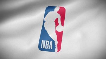 close-up da bandeira da nba video