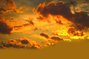 light yellow sunset sky gorgeous panorama natural sunset bright dramatic sky photo