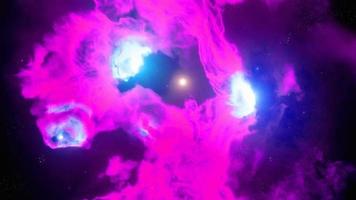 espacio rosa claro nebulosa oscura galaxia en el espacio profundo y la belleza del universo foto