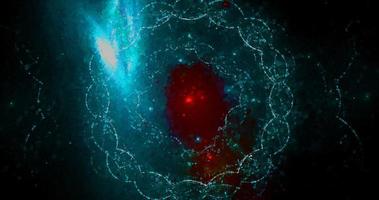 patrón de nebulosa de lujo de grunge de galaxia espacial colorida de punto azul claro abstracto con nebulosa de galaxia angustiada en azul oscuro. foto
