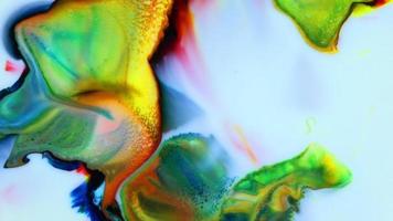 Fondo de textura de explosión de pintura sacra invertida colorida abstracta video