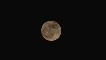 Dark Sky Clouds Passing On The Moon video