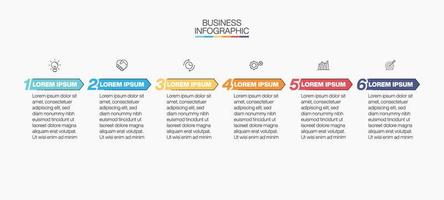 visualización de datos comerciales. iconos de infografía de línea de tiempo diseñados para plantilla de fondo abstracto elemento de hito diagrama moderno tecnología de proceso marketing digital presentación de datos vector de gráfico