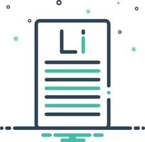 Mix icon for lorem ipsum vector