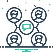 Mix icon for interaction vector