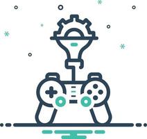 Mix icon for game developing vector