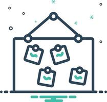 Mix icon for name vector