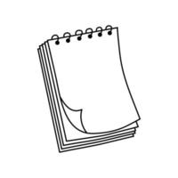 Sketch notepad doodle for paper design. vector