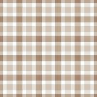 Tartan seamless pattern Plaid vector with pastel brown tones design for print, wallpaper, textile, gingham, tablecloth, checkered background.