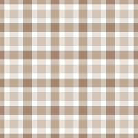 Tartan seamless pattern Plaid vector with pastel brown tones design for print, wallpaper, textile, gingham, tablecloth, checkered background.