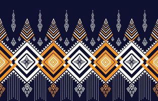 Seamless geometric ethnic pattern traditional. Abstract background design for native fabric pattern, wallpaper, carpet, wrap, fabric, batik, textile Vector Illustration