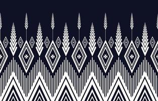 Ethnic geometric pattern for background or carpet, wallpaper, wrap, batik, indigenous pattern curtains design. vector illustration