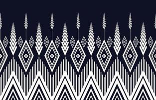 Ethnic geometric pattern for background or carpet, wallpaper, wrap, batik, indigenous pattern curtains design. vector illustration