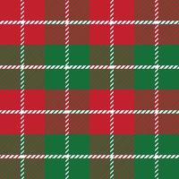 Christmas Pattern Seamless Plaid Repeat Vector With Red Green And black. Color Design for print, gift wrap, textiles, Christmas tartan backgrounds.