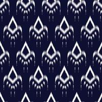 vector patrón étnico geométrico abstracto sin fisuras ikat fondo azul y blanco el diseño utilizado para impresión, papel tapiz, patrón de tela, textil de moda