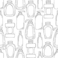 Monochrome medical seamless pattern. Coloring pages, black and white vector