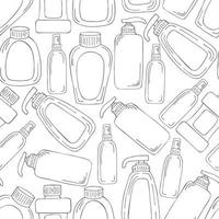 Monochrome medical seamless pattern. Coloring pages, black and white vector