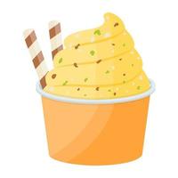 Mango Ice Cream vector