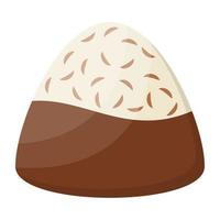 Chocolate Coconut Candy vector