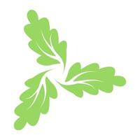 Oak Swirl Leaves vector