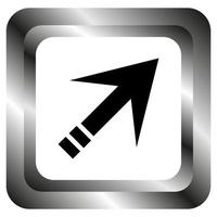 Arrow on white background vector