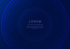 Abstract  blue gradient circles layers lighting background with copy space for your text. vector